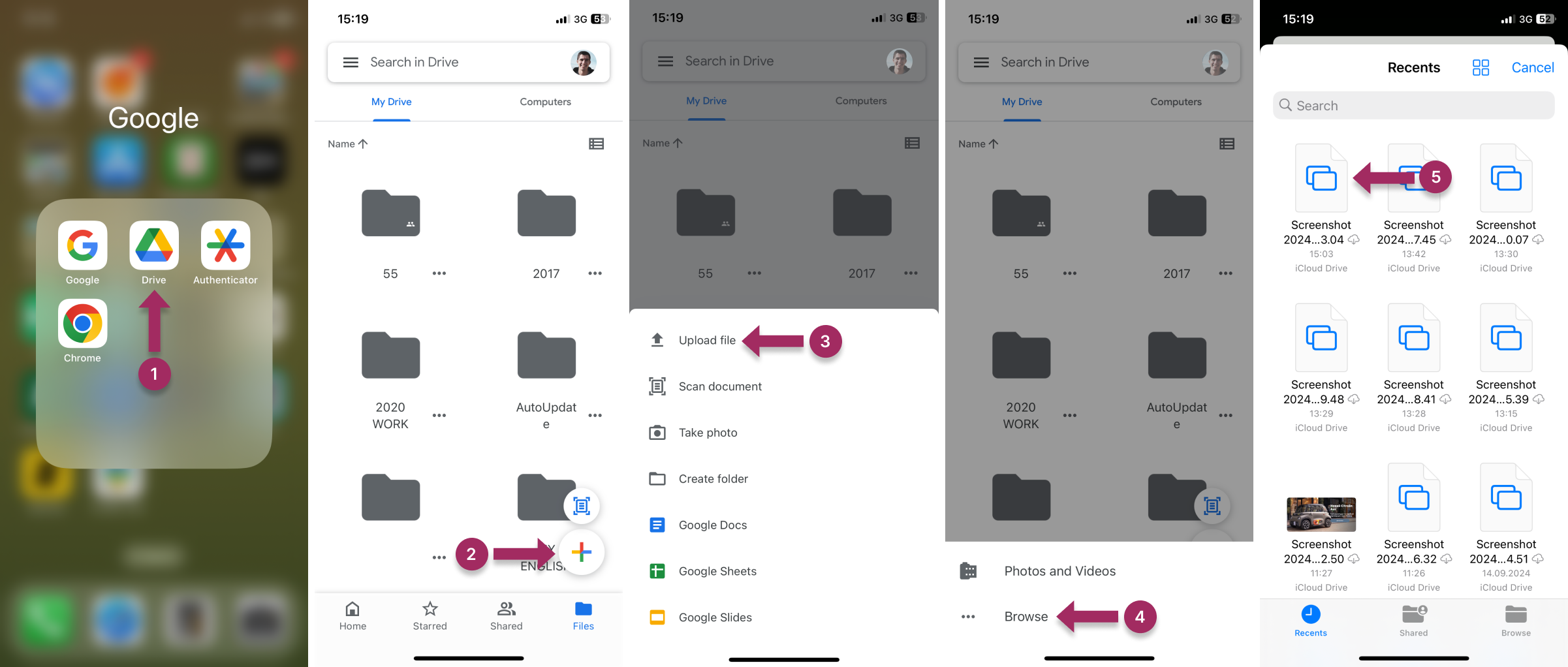 Memindahkan file dari aplikasi file di iPhone atau iPad Anda
