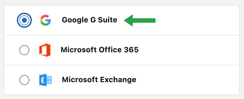 Google G Suite wird als Dienstanbieter für Einstein Activity Capture ausgewählt