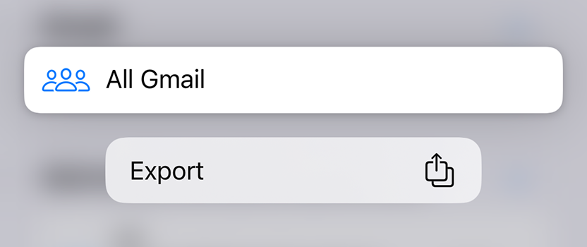 从 iPhone 导出所有 Gmail 联系人