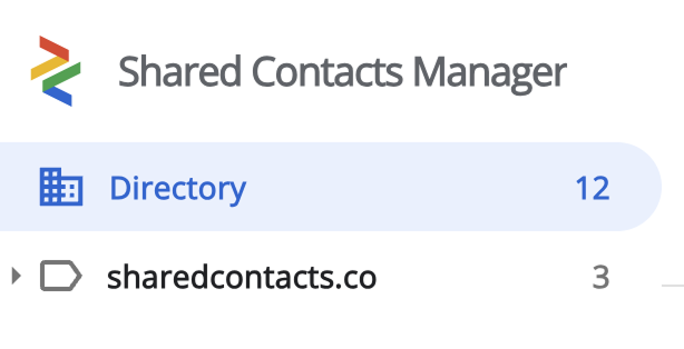 Directory labels in Shared Contacts