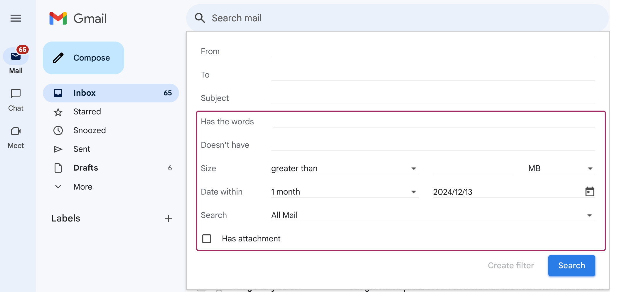 在 Gmail 中应用过滤器