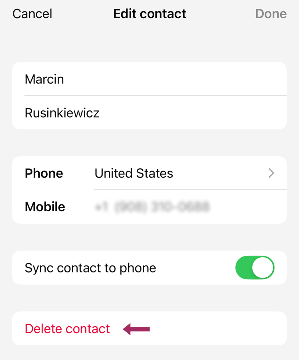 如何在 iOS 中删除 Whatsapp 联系人