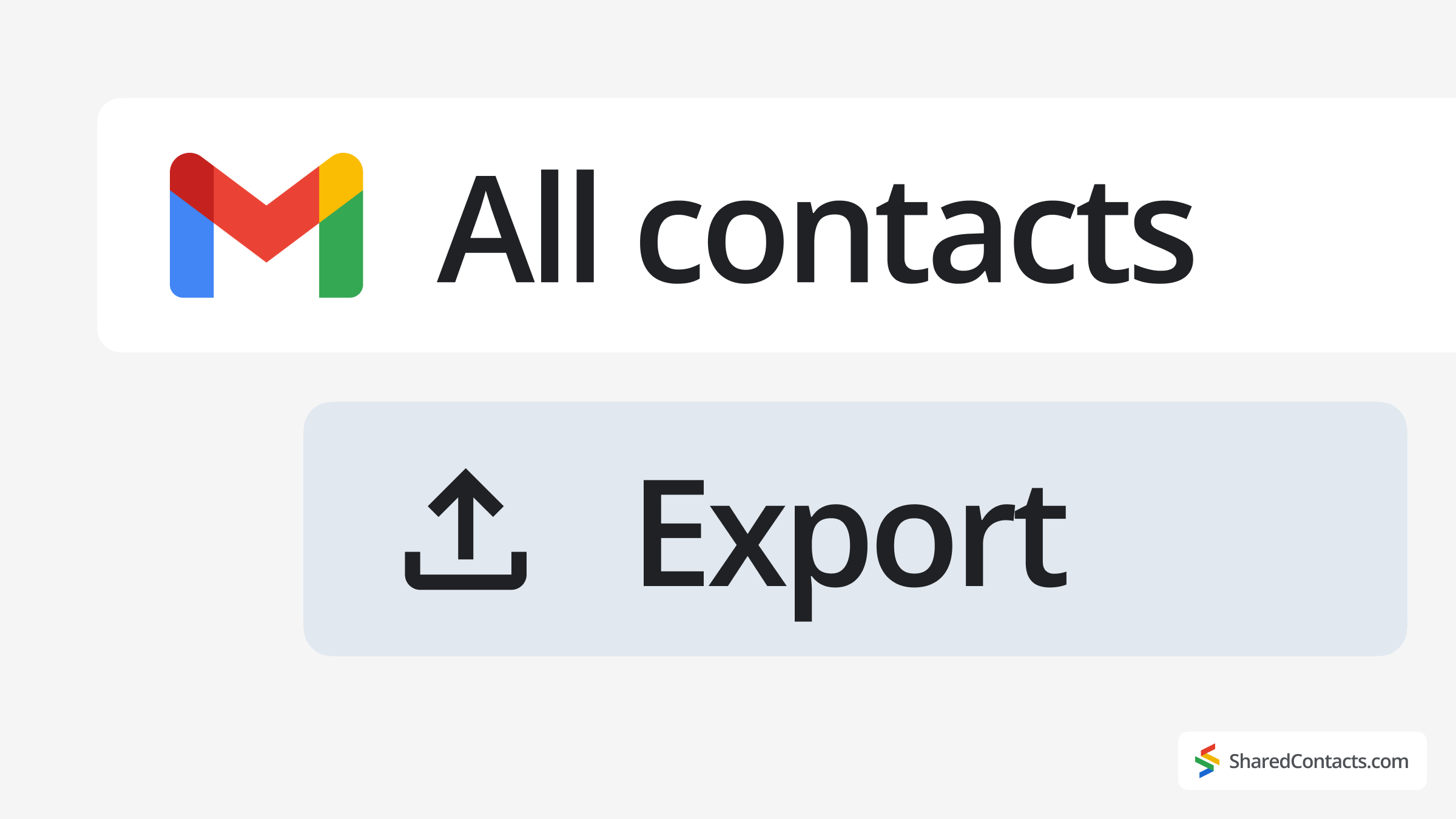Cara mengekspor kontak Gmail