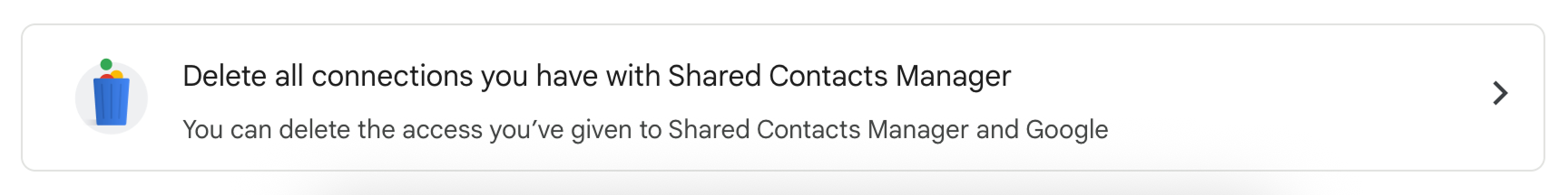 Como desinstalar o Shared Contacts Manager