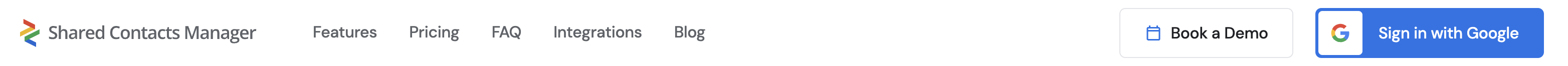 Shared Contacts Manager 标题菜单