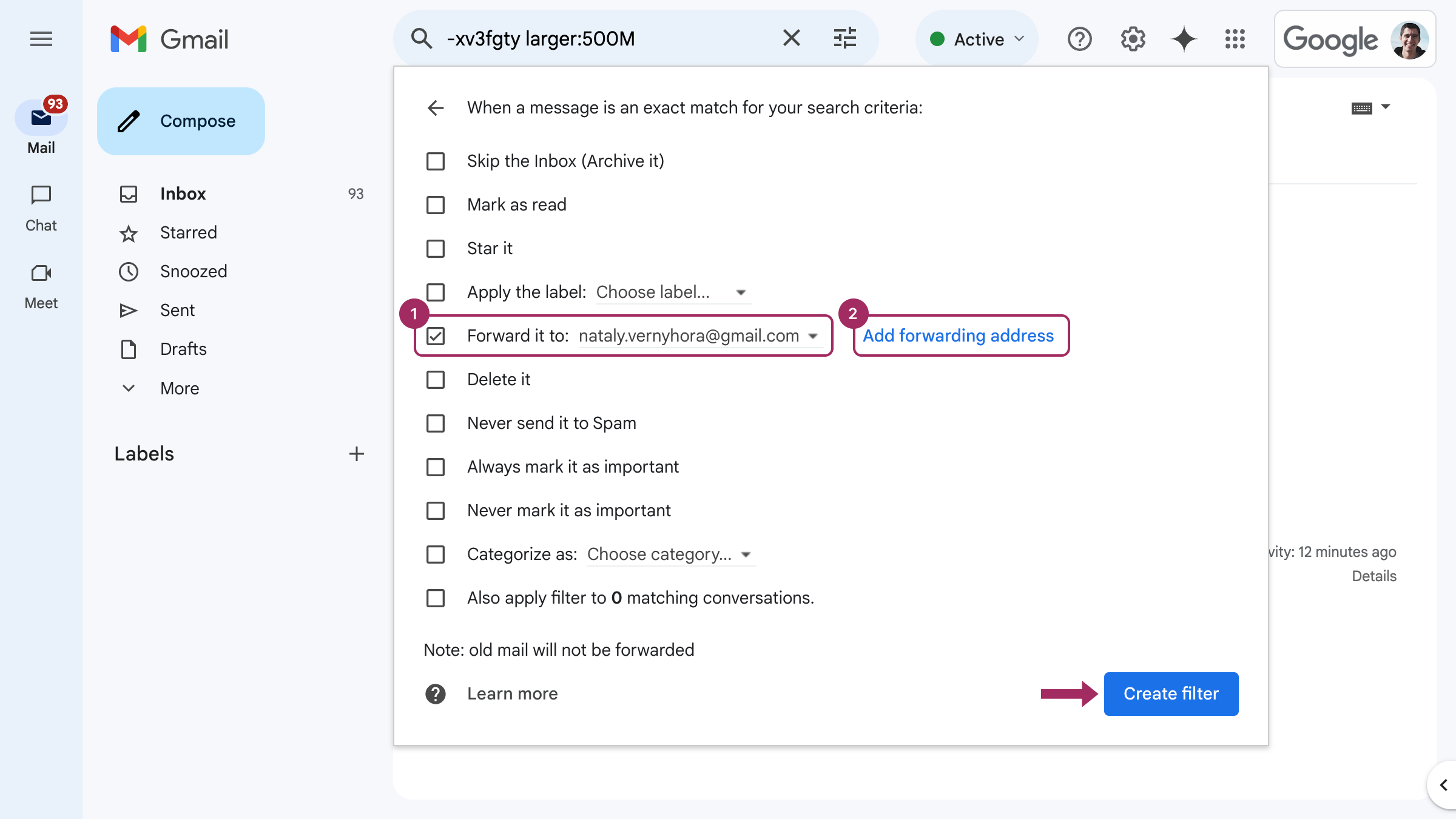过滤电子邮件sutup