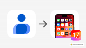 Sådan deler du kontakter på iPhone i iOS 17