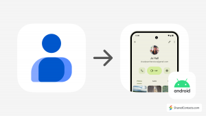Sådan deler du kontakter Android