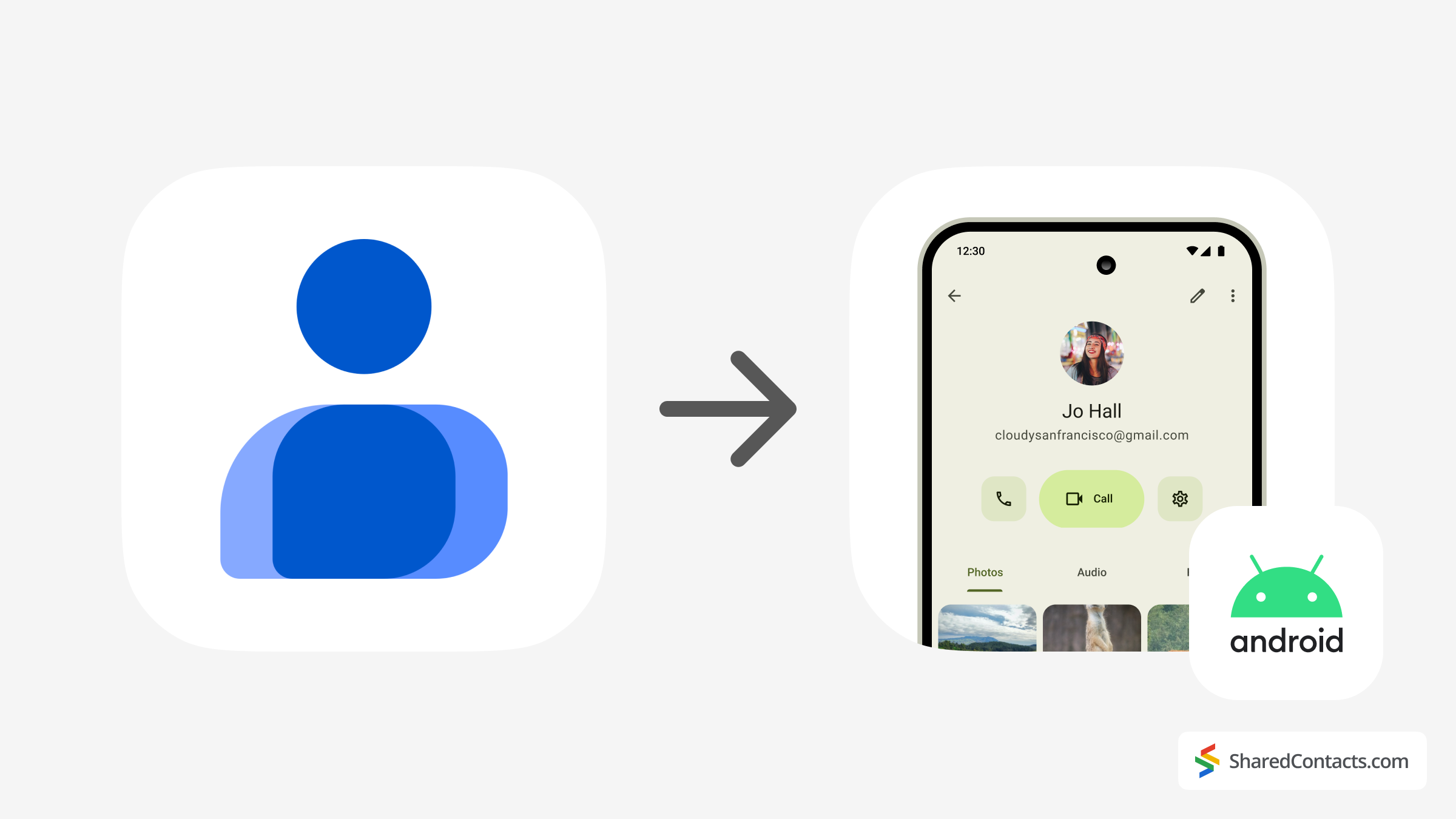 Cara berbagi kontak Android