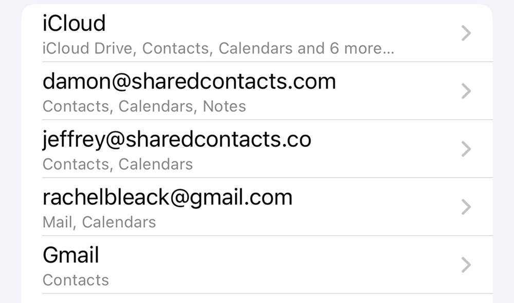 用 iPhone 同步 Google 账户